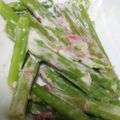 ヨシヨッシー's cooksnap of when they made アスパラの梅マヨあえ.
