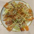 akicherry's cooksnap of when they made 大人気サーモンカルパッチョ.