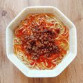 neko＊and…'s cooksnap of when they made 日清ラ王で楽々担々麺〈甜麺醤ver〉.