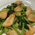ゆみらんたん's cooksnap of when they made 簡単！むね肉と小松菜のとろみ中華炒め.