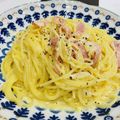 maまゆma's cooksnap of when they made 簡単☆全卵牛乳で本気カルボナーラ！.