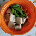 紅茶とチーズケーキ's cooksnap of when they made スナップえんどうと高野豆腐の煮物.