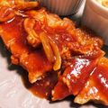 SiTamayu's cooksnap of when they made 厚切り豚ロース ポークチャップ.