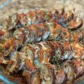 saki1010's cooksnap of when they made ✽なすとベーコンの香ばしチーズ焼✽.