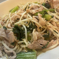 yomo1229's cooksnap of when they made 豚こまともやしの蒸しポン酢あえ.