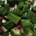 ヨシヨッシー's cooksnap of when they made オクラの梅肉　おかか和え.