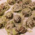ひぃたろぉ～♪'s cooksnap of when they made 電子レンジで！ジューシーキャベツ肉団子.
