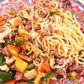 Eire's cooksnap of when they made 簡単！ひき肉とネギで油そば風☆やきそば.