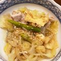 すずえみ＠JKT's cooksnap of when they made 豚肉とキャベツとアスパラの塩ダレ炒め.