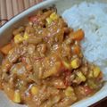 納豆ごはん★'s cooksnap of when they made 彩り野菜のキーマカレー.
