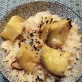 プルンバゴ's cooksnap of when they made 塩昆布入りさつま芋ご飯.