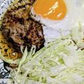 ひだまりポカポカ's cooksnap of when they made ❀黄身がトロッ☆テリヤキ月見ハンバーグ❀.