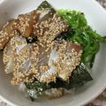 yuka_bg's cooksnap of when they made 【あまくち醤油】ぶりのごま醤油漬け丼.