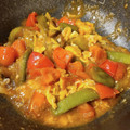 クリームコロン's cooksnap of when they made 白茄子とトマト、とろとろ卵の中華炒め.
