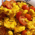 しろくお's cooksnap of when they made 5分でできる！ミニトマトと卵の炒め物.