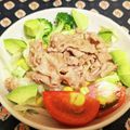 龍青空ママ's cooksnap of when they made ごちそう☘️焼肉サラダ.