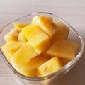 ピーナッツ子♪'s cooksnap of when they made スイカをカットして種を取りタッパーに.