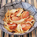 あーこ姐's cooksnap of when they made 朝食に　玉ねぎとウインナーマヨネーズ炒め.