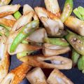 アロハミ's cooksnap of when they made オクラと竹輪の炒め物.