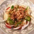 caruga's cooksnap of when they made トマトとオニオンスライスの和風サラダ.