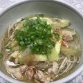 ドラミナちゃん's cooksnap of when they made 鶏もも肉と茄子の冷やしぶっかけそうめん.