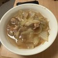 さすらいのふーみん's cooksnap of when they made もも肉白菜玉ねぎのふんわり煮.
