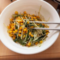 さすらいのふーみん's cooksnap of when they made 水菜とコーンのバターしょうゆ炒め.
