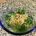 くぅちょこらんたん's cooksnap of when they made 三つ葉消費にも@三つ葉ともやしのナムル.