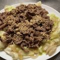 もるキッチン☆'s cooksnap of when they made 牛肉とキャベツの塩レモン炒め.