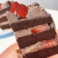 にせしるびあ's cooksnap of when they made 簡単♡チョコレートスポンジケーキ.