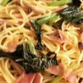 chiko♫'s cooksnap of when they made きのことベーコンの白だしパスタ.