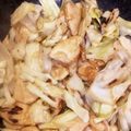 のりこったん's cooksnap of when they made キャベツと鶏胸肉炒め♪レモンバターソース.