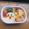 ちゅーりっぷ♪♪'s cooksnap of when they made 簡単☆おばけおにぎり＊ハロウィンキャラ弁.