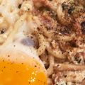 chiko♫'s cooksnap of when they made 深煎りごまカルボナーラうどん.