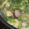 yomo1229's cooksnap of when they made 卵とグリーンリーフのほっこり中華スープ.