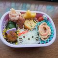 ちゅーりっぷ♪♪'s cooksnap of when they made キャラ弁☆キティちゃん弁当♡.