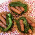 tikariri's cooksnap of when they made 冷凍ストック☆ピーマンとウインナー炒め♪.