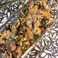 tikariri's cooksnap of when they made ほうれん草と豚肉のたまご炒め.