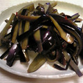 さとみにぃ～'s cooksnap of when they made 茄子の皮のキンピラ.