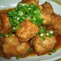 yuuuuuuko's cooksnap of when they made 鶏むね肉で☆から揚げつゆだく.