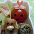 レアレアチーズ's cooksnap of when they made プチトマトちゃん（お弁当）.