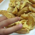 だああ's cooksnap of when they made 冷凍フライドポテトで☆バター風味♪卵炒め.