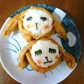 悠おかしゃん's cooksnap of when they made いなり寿司でひつじさん（キャラ弁）.