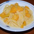 oliveleaf's cooksnap of when they made カボチャクリームパスタ.