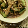 nanimelia's cooksnap of when they made きゅうりときのこの和え物.