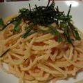 manaita's cooksnap of when they made 定番☆明太子のスパゲッティ.
