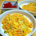 ママdeko's cooksnap of when they made パプリカピラフ、福神漬けと一緒にね.