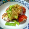 にゃんこ姉妹's cooksnap of when they made 彩りよし！アスパラとプチトマトのごま和え.