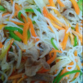 りお５１０'s cooksnap of when they made しらたきのチャプチェ風炒め.