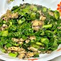 kawaramono's cooksnap of when they made やみつき！ごま油香る大根の葉のふりかけ🌱.